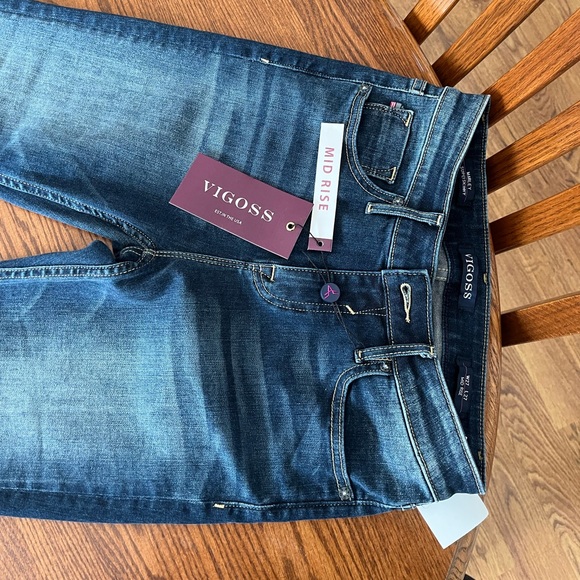 Vigoss Marley Mid Rise Super Skinny Jeans NWT Size 27 - Picture 2 of 4